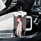 New Zealand ANZAC Day Tumbler With Handle 25th April Silver Fern With Poppy