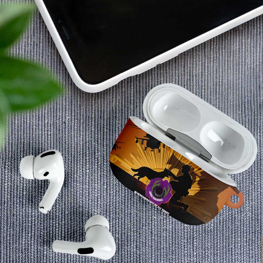 Animal War Heroes Australia ANZAC Day AirPods Case We Will Always Remember Them