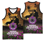 Animal War Heroes Australia ANZAC Day Basketball Jersey We Will Always Remember Them
