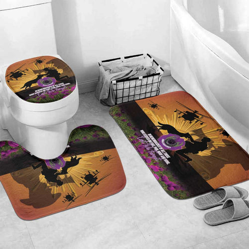 Animal War Heroes Australia ANZAC Day Bathroom Set We Will Always Remember Them