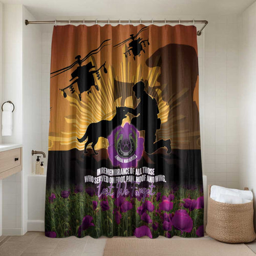 Animal War Heroes Australia ANZAC Day Bathroom Set We Will Always Remember Them