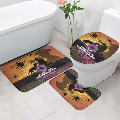 Animal War Heroes Australia ANZAC Day Bathroom Set We Will Always Remember Them