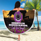 Animal War Heroes Australia ANZAC Day Beach Blanket We Will Always Remember Them