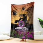 Animal War Heroes Australia ANZAC Day Blanket We Will Always Remember Them
