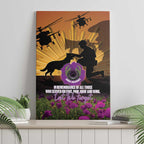Animal War Heroes Australia ANZAC Day Canvas Wall Art We Will Always Remember Them