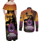 Animal War Heroes Australia ANZAC Day Couples Matching Off Shoulder Maxi Dress and Long Sleeve Button Shirt We Will Always Remember Them