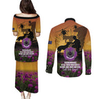Animal War Heroes Australia ANZAC Day Couples Matching Puletasi and Long Sleeve Button Shirt We Will Always Remember Them