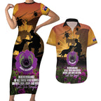 Animal War Heroes Australia ANZAC Day Couples Matching Short Sleeve Bodycon Dress and Hawaiian Shirt We Will Always Remember Them