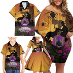 Animal War Heroes Australia ANZAC Day Family Matching Off Shoulder Short Dress and Hawaiian Shirt We Will Always Remember Them
