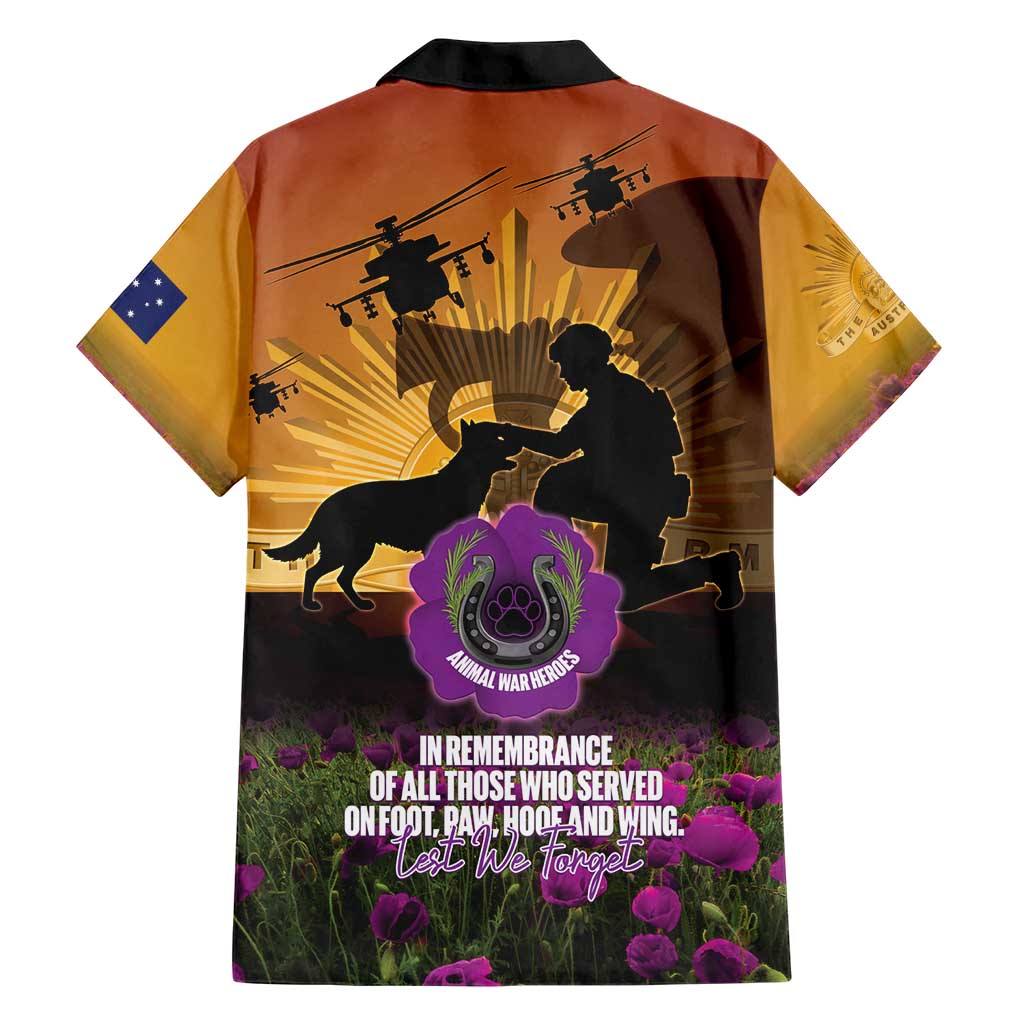 Animal War Heroes Australia ANZAC Day Family Matching Puletasi and Hawaiian Shirt We Will Always Remember Them