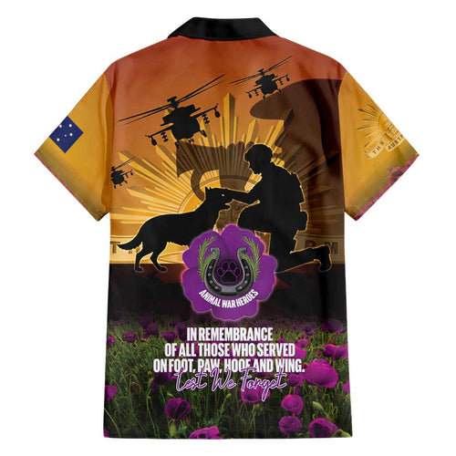 Animal War Heroes Australia ANZAC Day Family Matching Puletasi and Hawaiian Shirt We Will Always Remember Them