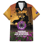 Animal War Heroes Australia ANZAC Day Family Matching Summer Maxi Dress and Hawaiian Shirt We Will Always Remember Them