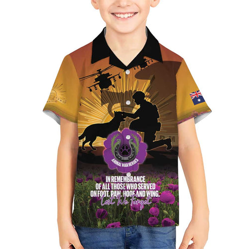 Animal War Heroes Australia ANZAC Day Family Matching Tank Maxi Dress and Hawaiian Shirt We Will Always Remember Them