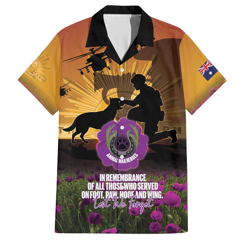 Animal War Heroes Australia ANZAC Day Hawaiian Shirt We Will Always Remember Them
