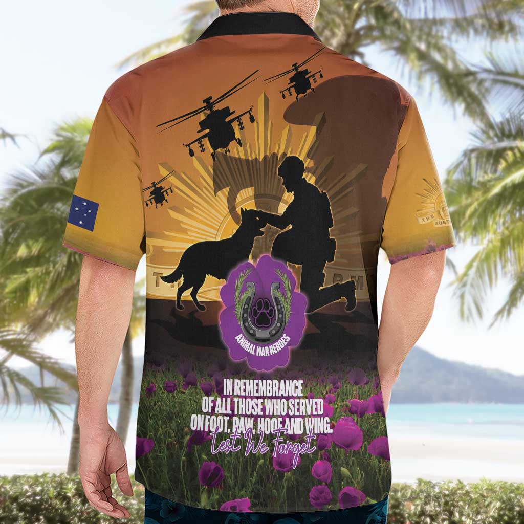 Animal War Heroes Australia ANZAC Day Hawaiian Shirt We Will Always Remember Them