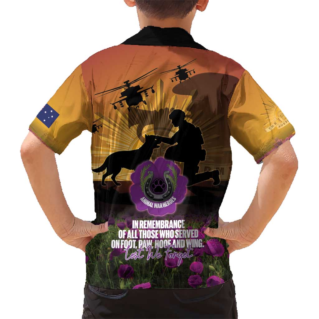 Animal War Heroes Australia ANZAC Day Hawaiian Shirt We Will Always Remember Them