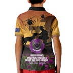 Animal War Heroes Australia ANZAC Day Kid Polo Shirt We Will Always Remember Them
