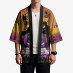 Animal War Heroes Australia ANZAC Day Kimono We Will Always Remember Them