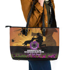 Animal War Heroes Australia ANZAC Day Leather Tote Bag We Will Always Remember Them
