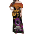 Animal War Heroes Australia ANZAC Day Off Shoulder Maxi Dress We Will Always Remember Them