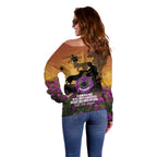 Animal War Heroes Australia ANZAC Day Off Shoulder Sweater We Will Always Remember Them