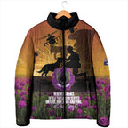 Animal War Heroes Australia ANZAC Day Padded Jacket We Will Always Remember Them