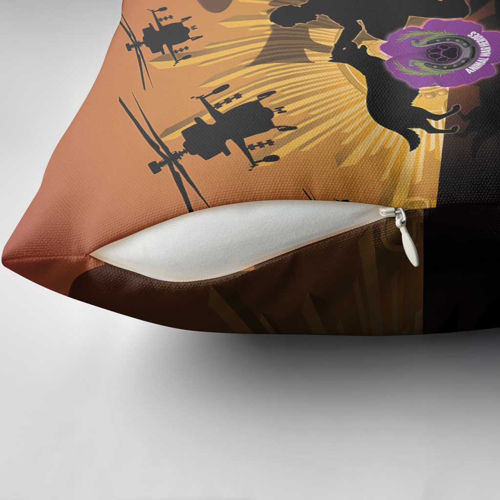 Animal War Heroes Australia ANZAC Day Pillow Cover We Will Always Remember Them