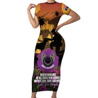 Animal War Heroes Australia ANZAC Day Short Sleeve Bodycon Dress We Will Always Remember Them