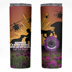 Animal War Heroes Australia ANZAC Day Skinny Tumbler We Will Always Remember Them