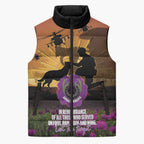 Animal War Heroes Australia ANZAC Day Sleeveless Puffer Jacket We Will Always Remember Them