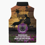 Animal War Heroes Australia ANZAC Day Sleeveless Puffer Jacket We Will Always Remember Them