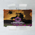 Animal War Heroes Australia ANZAC Day Tablecloth We Will Always Remember Them