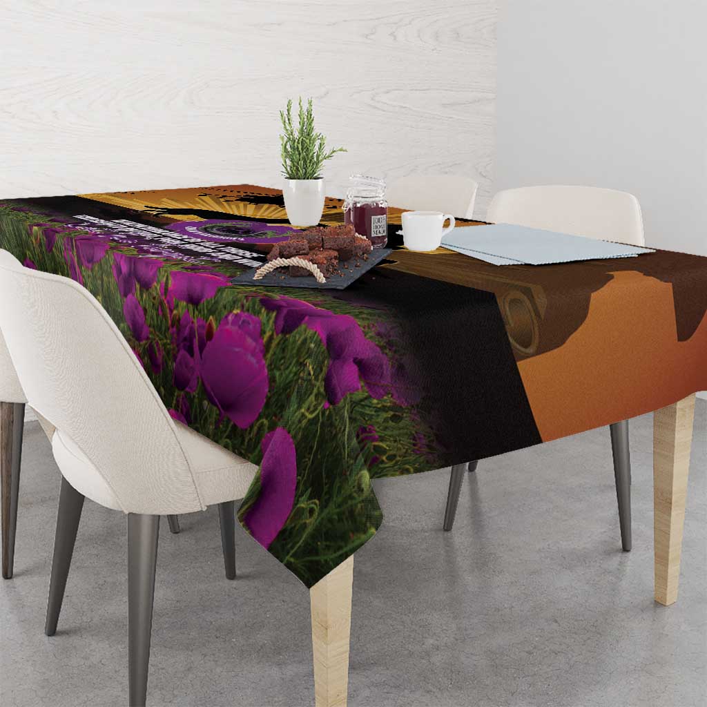 Animal War Heroes Australia ANZAC Day Tablecloth We Will Always Remember Them