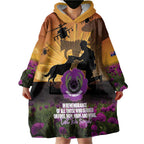 Animal War Heroes Australia ANZAC Day Wearable Blanket Hoodie We Will Always Remember Them