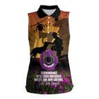 Animal War Heroes Australia ANZAC Day Women Sleeveless Polo Shirt We Will Always Remember Them