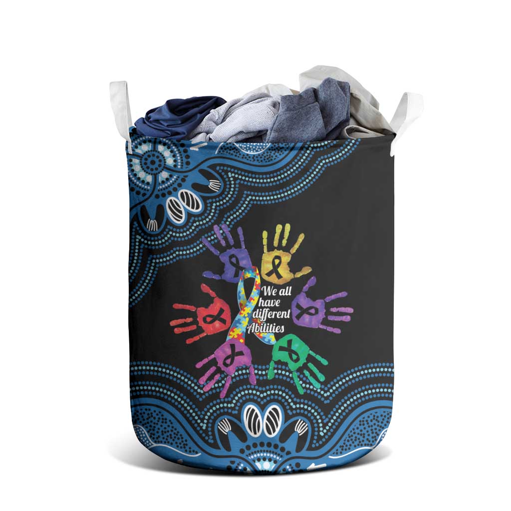 Autism Awareness Australia Indigenous Laundry Basket We All Have Different Abilities