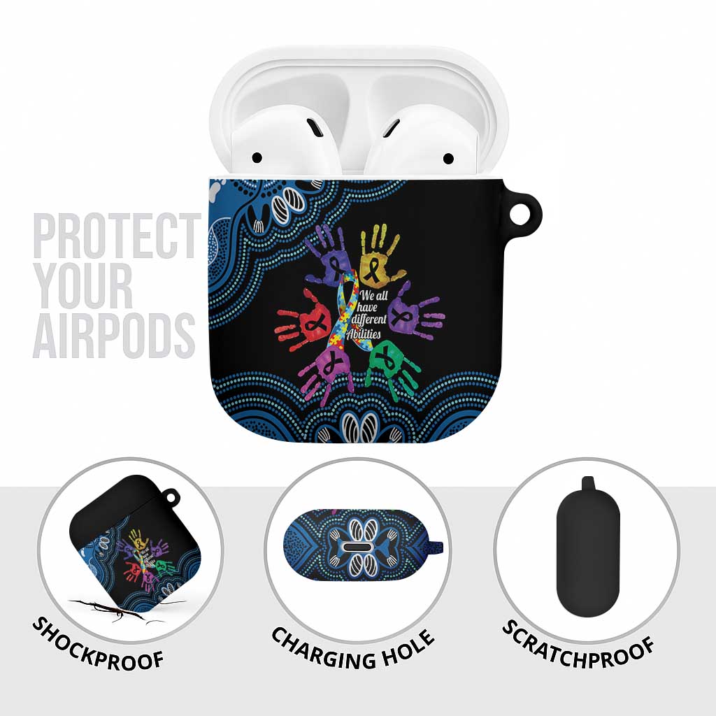 Autism Awareness Australia Indigenous AirPods Case We All Have Different Abilities