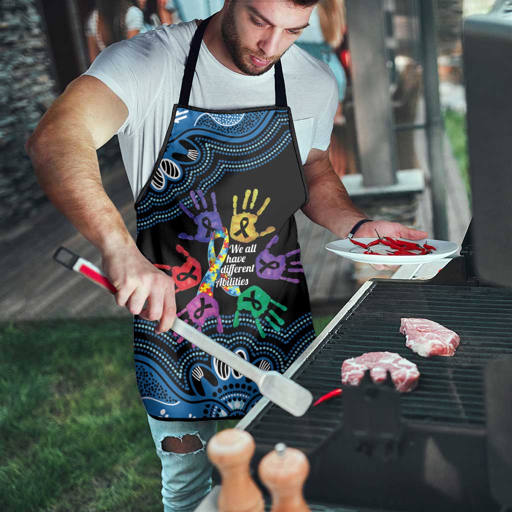 Autism Awareness Australia Indigenous Apron We All Have Different Abilities