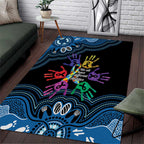 Autism Awareness Australia Indigenous Area Rug We All Have Different Abilities