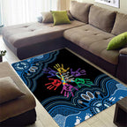 Autism Awareness Australia Indigenous Area Rug We All Have Different Abilities