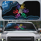 Autism Awareness Australia Indigenous Auto Sun Shade We All Have Different Abilities