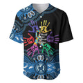 Autism Awareness Australia Indigenous Baseball Jersey We All Have Different Abilities