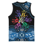 Autism Awareness Australia Indigenous Basketball Jersey We All Have Different Abilities
