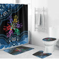 Autism Awareness Australia Indigenous Bathroom Set We All Have Different Abilities