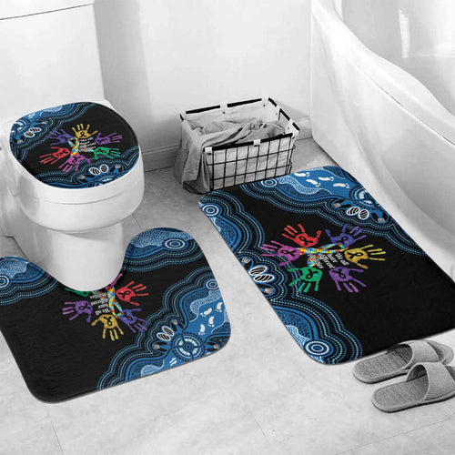 Autism Awareness Australia Indigenous Bathroom Set We All Have Different Abilities
