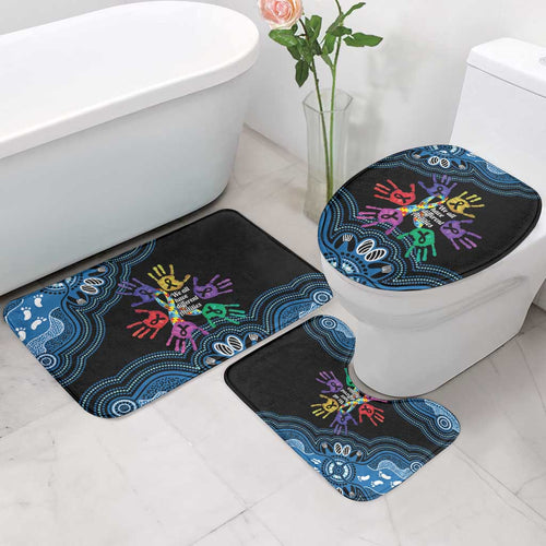 Autism Awareness Australia Indigenous Bathroom Set We All Have Different Abilities