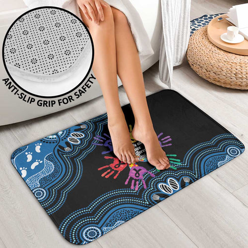 Autism Awareness Australia Indigenous Bathroom Set We All Have Different Abilities