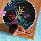 Autism Awareness Australia Indigenous Beach Blanket We All Have Different Abilities