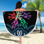Autism Awareness Australia Indigenous Beach Blanket We All Have Different Abilities