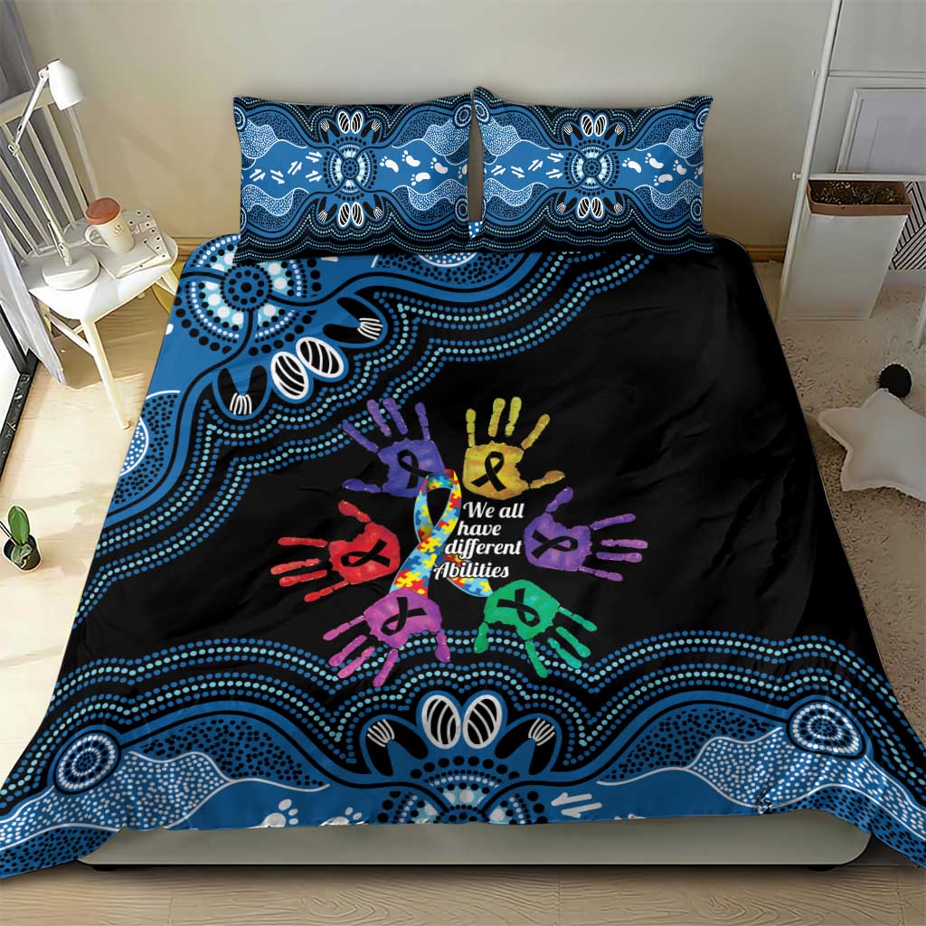 Autism Awareness Australia Indigenous Bedding Set We All Have Different Abilities